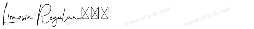 Limosin Regular字体转换